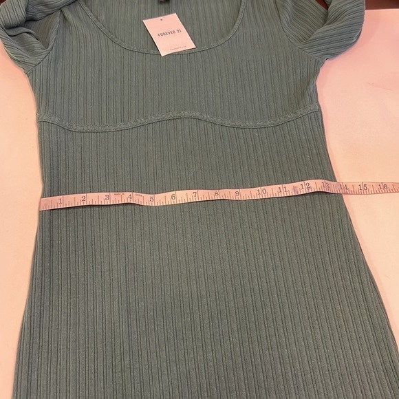 Forever 21 Hunter Green Long Sleeve Knit BodyCon Dress Size Large - Picture 10 of 11